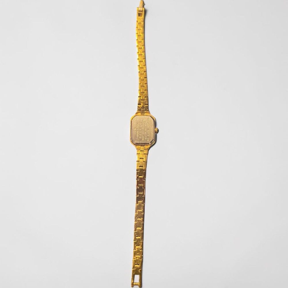 Vintage Citizen gold-tone ladies' wristwatch  textured link bracelet. - Picture 2 of 3